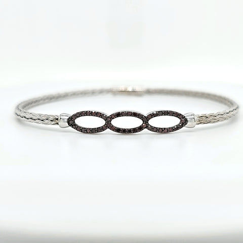 SS red diam bracelet
