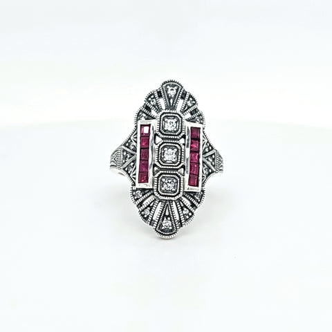 SS AD Ruby & WT ring