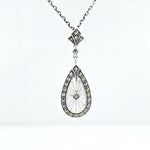 SS AD sunray crystal necklace
