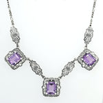 SS AD 3 amethyst necklace