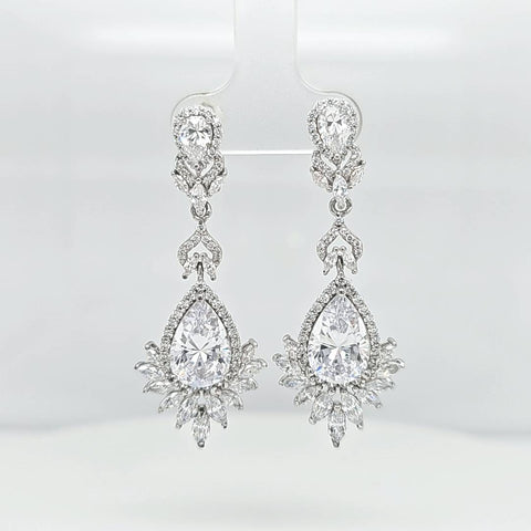 SS crystaline earrings