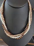ss twist brown pearls