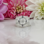 SS 1ctw flower diam ring