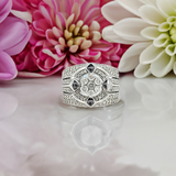 SS 1ctw flower diam ring
