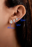 SS moiss 1/2ctw OC studs