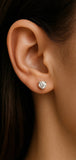SS 1/4ctw lab diam studs
