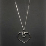 SS heart pendant w/chain