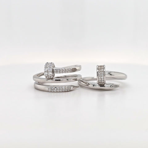 SS wh sap nail ring