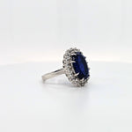 SS Blue Qtz ring