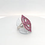 SS Red spinel marq ring
