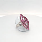 SS Red spinel marq ring