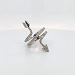 SS .75ctw diam arrow ring