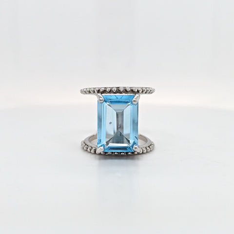 SS 8ct E-cut BT ring
