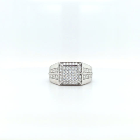 SS 1ctw men's moiss ring