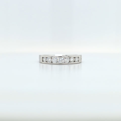 SS 1/2ctw lab diam band