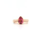 20kr P.Tourm & diam ring
