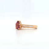 20kr P.Tourm & diam ring