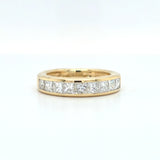 14ky princess diamond band