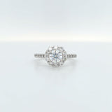 14kw 1/2ct ctr 1ctw+ diamond ring