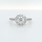 14kw 1/2ct ctr 1ctw+ diamond ring