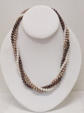 ss twist brown pearls