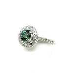 14kw (Montana) sapphire & diamond ring