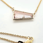 14ky morganite necklace