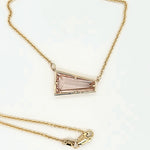 14ky morganite necklace