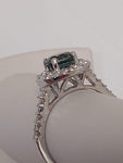 14kw (Montana) sapphire & diamond ring